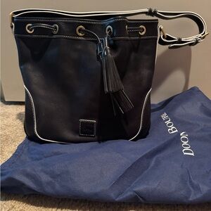 Dooney & Bourke Navy Leather Shoulder Bag